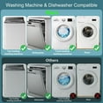 thumbnail image 2 of Hat Washer for Washing Machine,Hat Cleaner for Baseball Caps with Frame Cage and Mesh Bag（2Pack White）, 2 of 5