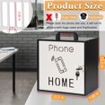 thumbnail image 4 of Lzttyee Cell Phone Holder Classroom 33 Slots Wooden Cell Phone Storage Cabinet Pocket Chart with Handle and Security Lock for Classroom Office (33 Grid Cabinet Black), 4 of 4