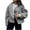 Gray, variant on Sevevn Winter Coats for Winter Fashion Women's Casual Long Sleeve Solid Button Ladies Tops Blouse Coat Outwear Jacket Gift for Girls