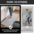 thumbnail image 5 of QiCaiJia Kitchen Rugs Mat Non Slip Washable, Super Absorbent Kitchen Mats for Floor, Rubber Backing Soft Braided Standing Floor Mats Sink Mat Runner Rug, 17"x47" Gray, 5 of 9
