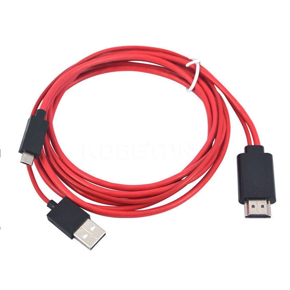 HD Micro USB To HDMI Cable Connect To TV HDTV 1080P Adapter Cable Cord 