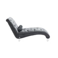 thumbnail image 5 of Zechuan Curved Lounge Chaise sofa, Accent Chair Sofa with Acrylic Leg, Silver, 5 of 9