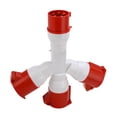 thumbnail image 2 of ENCUCHO INDUSTRIAL Multifuncional, Enchufe Industrial 380-415V 32A 1 EN 3 OUT IP44 Impermeable CON CUBIERTA DE POLVO COMERCICIOS PARA OPEROS Comerciales, 2 of 7
