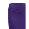 thumbnail image 4 of J. METHOD Women's Maxi Skirt High Waisted Fold Over Elastic Waistband Jersey Stretch Skirts Made in USA NEWSK05 Purple S, 4 of 5