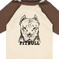 thumbnail image 4 of Inktastic Pitbull Sketch Portrait with Dog Breed Name Boys or Girls Long Sleeve Baby Bodysuit, 4 of 5