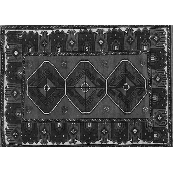 Ahgly Company Indoor Rectangle Persian Gray Traditional Area Rugs, 8' x 12'