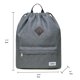 thumbnail image 2 of KAUKKO Cordón Deportes Mochila Gimnasio Yoga Bolsa Hombro Mochila para Hombres y Mujeres KAUKKO  K1031-3-Darkgrey, 2 of 5