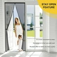 thumbnail image 4 of Magnetic Screen Door Premium Reinforced PET（Polyethylene Terephthalate） Door Net Easy Install Magnet Screen Door for Sliding Door,Front,Back,Patio,Apartment Door, 4 of 6
