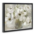 thumbnail image 2 of Stupell Industries Traditional Gentle White Petals in Vase Black Floating Frame Canvas Art, 21 x 17, by Nan, 2 of 8