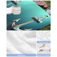 thumbnail image 6 of Teal Ombre Anchor Beach Towels Oversized Super Absorbent, Coastal Nautical Metal Luster Anchor Lightweight Bath Towel Quick Dry Sets For Bathroom/Pool/Rv Camping/Beach Play/Gym Room/Picnic 23"x47", 6 of 8