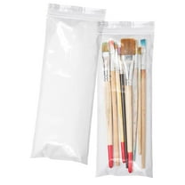 APQ Supply Plastic Reclosable Zipper Bags, 2 Mil, 4 x 10 in, Clear 1000 Count