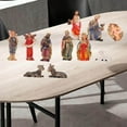 thumbnail image 2 of DYIOO 3.5" Indoor Nativity Manger Set, 11Pcs Christmas Figurine Set for Scene Holiday Family Gift Religious Decorations, 2 of 12