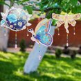 thumbnail image 4 of 3 uds acrílico doble cara flor Animal colgante diamante arte pintura Suncatchers, 4 of 9