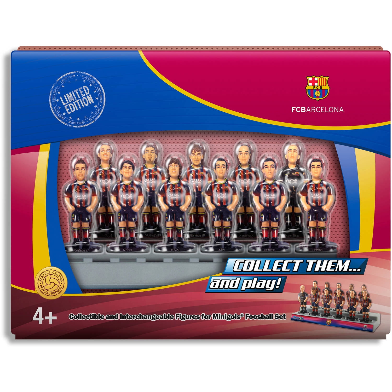 Minigols FC Barcelona Team 11 Action Figure Set - Walmart.com