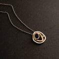 thumbnail image 3 of PEORA 925 Sterling Silver Floating Halo Pendant Necklace for Women with 17 inch Chain + 3 inch extender, Hypoallergenic Fine Jewelry, 3 of 4