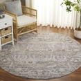 thumbnail image 2 of SAFAVIEH Mason Raeyln Medallion Polyester Area Rug, Gray/Beige, 6'3" x 6'3" Round, 2 of 10