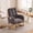 Dark Gray + Teddy, variant on AOOWOW Teddy Nursery Rocking Chair with Retractable Foot Rest,Glider Rocking Chair, Yellow