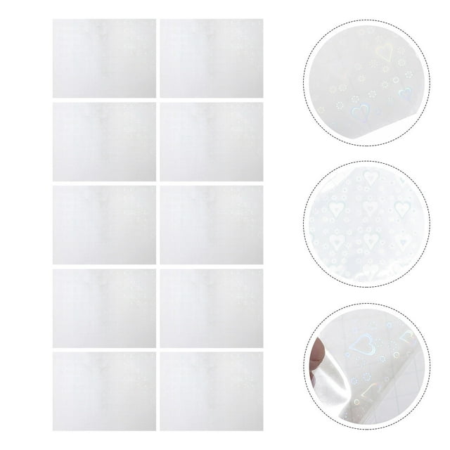 UPGRATOR Ensemble de 10 Feuilles Épaisses de Laminage pour Protection de Couverture Photo Plastique Transparent