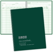 8 Peroid Teacher Class Record Book and Gradebook for 12 Weeks by Elan Publishing Comonay, 40 Student Names. Large Blocks (R1200) - 1S-LFV7-B4C3