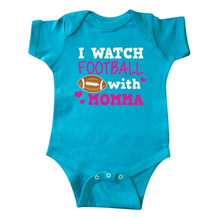 

Inktastic I Watch Football with My Momma Gift Baby Girl Bodysuit
