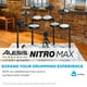 thumbnail image 2 of Set de batería Expansion Alesis Nitro Max con Mesh Tom Pad y 10 platillos, 2 of 8