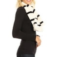 thumbnail image 4 of Sakkas Colette Faux Mink Warm Winter Soft Luxurious KeyHole Scarf - 1785-ivory - One Size Regular, 4 of 5