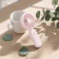 thumbnail image 5 of Fan Portable - Cute Handheld Turbo Fan with Rechargeable Battery, 5 Speeds, Small Hand Personal Travel Essentials for Women Makeup(Pink), 5 of 6