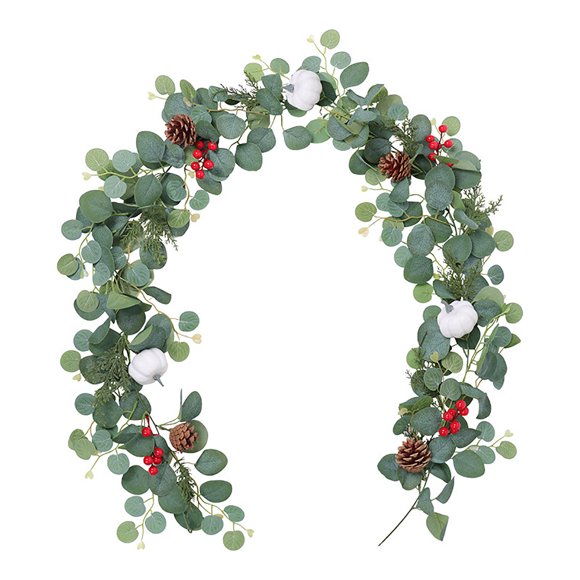 Rbaofujie Vintage Christmas Ornaments Indoor Decoration False Vines Christmas Simulation Green Plant Vines Artificial Christmas Pines Needle Decoration Vines 70.8in Christmas Ornaments