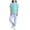 Light Blue, variant on Cethrio Girls Cotton Outfit Sets, 2 Piece Short Sleeve Summer T-shirts and Joggers Sets Light Blue Size 7-8 T