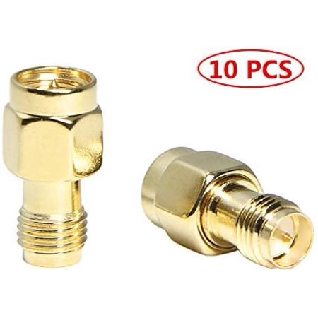 SMA WiFi Adapter, 10-Pack SMA Male to RP-SMA Female Adapter Connector ...
