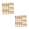 thumbnail image 4 of Masteelf 100 pcs Wood Fish Cutout Unfinished Wooden Fish Ornaments Wood Fish Tags Wooden Sea Animal Decorations for DIY Craft Projects Supplies, 4 of 8