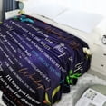 thumbnail image 4 of Mom Blanket Mom Gifts from Daughter, Mother Day Birthday Gifts for Mom, Gift for Mom Soft Warm to My Mom Blanket for Bed Couch Travel 50"x60", 4 of 6