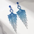 thumbnail image 7 of Sunyuer Rhinestone Earrings for women,Long Earrings Dangle Dangling Bling Earring Crystal Rhinestone Statement Drop Tassels rhombus Earrings for Prom Fashion Jewelry, 7 of 7