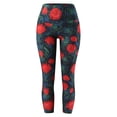 thumbnail image 3 of Gibobby Yoga pants mujer Mallas de yoga para mujer Pantalones elásticos estampados Slim Casual Leggings Fitness High Running Floral Cintura Pantalon(Rojo,CH), 3 of 5