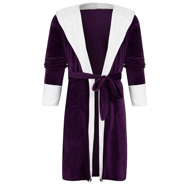 purple velour dressing gown Men's Purple Velvet Dressing Gown Smoking Robes Jacket Long Quilted Smoking Jackets Christmas Party Wear (US, Alpha, X-Small, Regular, Regular, Purple) at Amazon Men's Clothing store