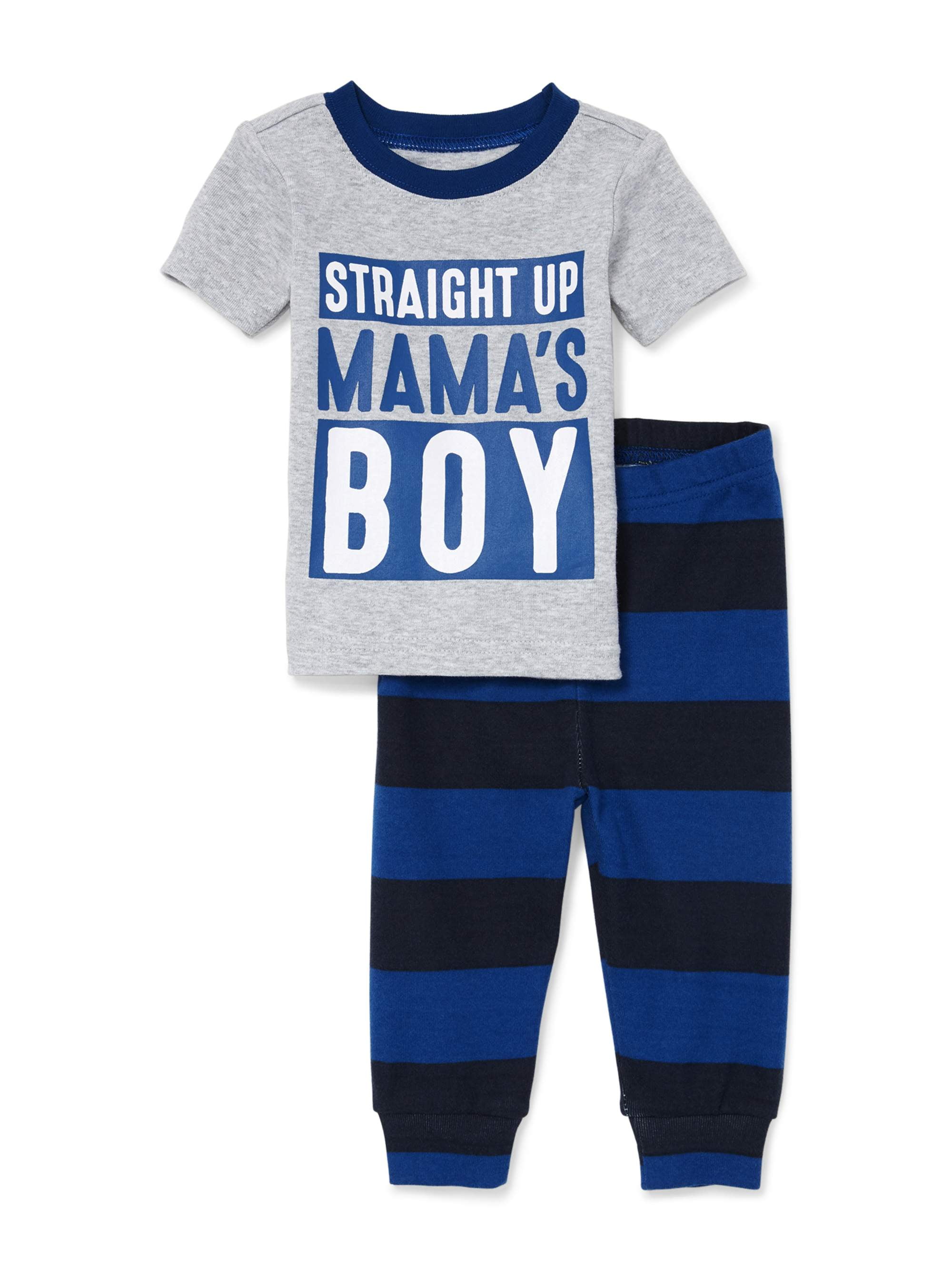 The Childrens Place Baby Boys Short Sleeve Pajama Pant Set