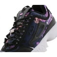 thumbnail image 2 of Fila Disruptor Ii Midnight Garden Womens Shoes Size 9.5, Color: Black/Purple/Blue, 2 of 4