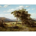thumbnail image 3 of Louis Buvelot 14x11 Black Modern Framed Museum Art Print Titled - At Lilydale (1870), 3 of 5