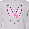 thumbnail image 4 of Inktastic Easter Bunny Girl Face Long Sleeve Youth T-Shirt, 4 of 5