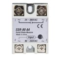 thumbnail image 3 of Module Relais Ssr-80aa Relais 80a Relais Monophasé Relais Monophasé 80a Module Commutateur Relais Monophasé Ssr-80aa 80-250VAC, 3 of 8