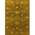 thumbnail image 1 of Ahgly Company Machine Washable Indoor Rectangle Oriental Yellow Industrial Area Rugs, 6' x 9', 1 of 4