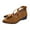 Brown, variant on Mostsola Sandals for Women 2025 Suede Wedges Heels Closed Toe Bow Slip on Dressy Walking Shoes