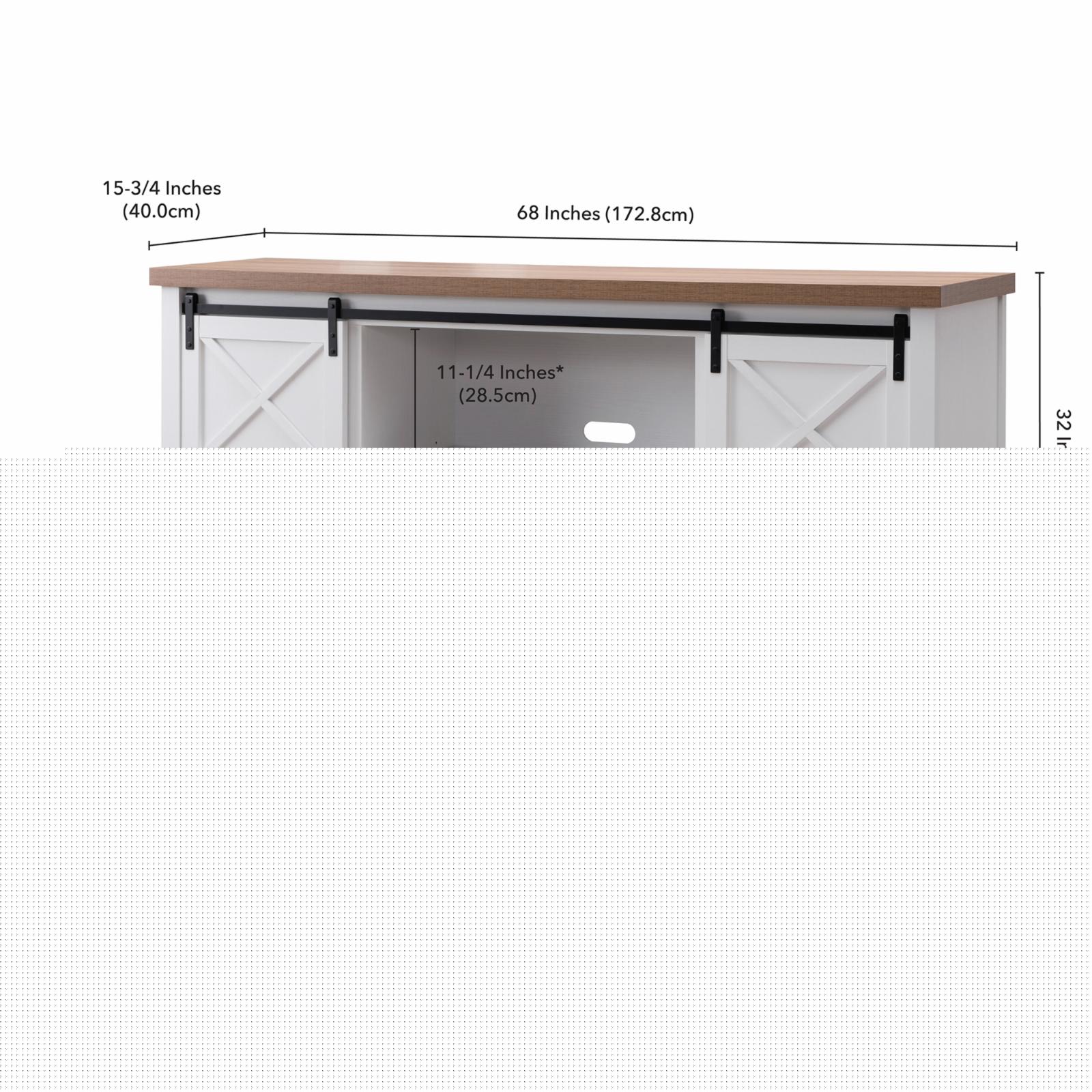 thumbnail image 6 of Evelyn&Zoe Elmwood Rectangular TV Stand for TV's up to 75", White, 6 of 8