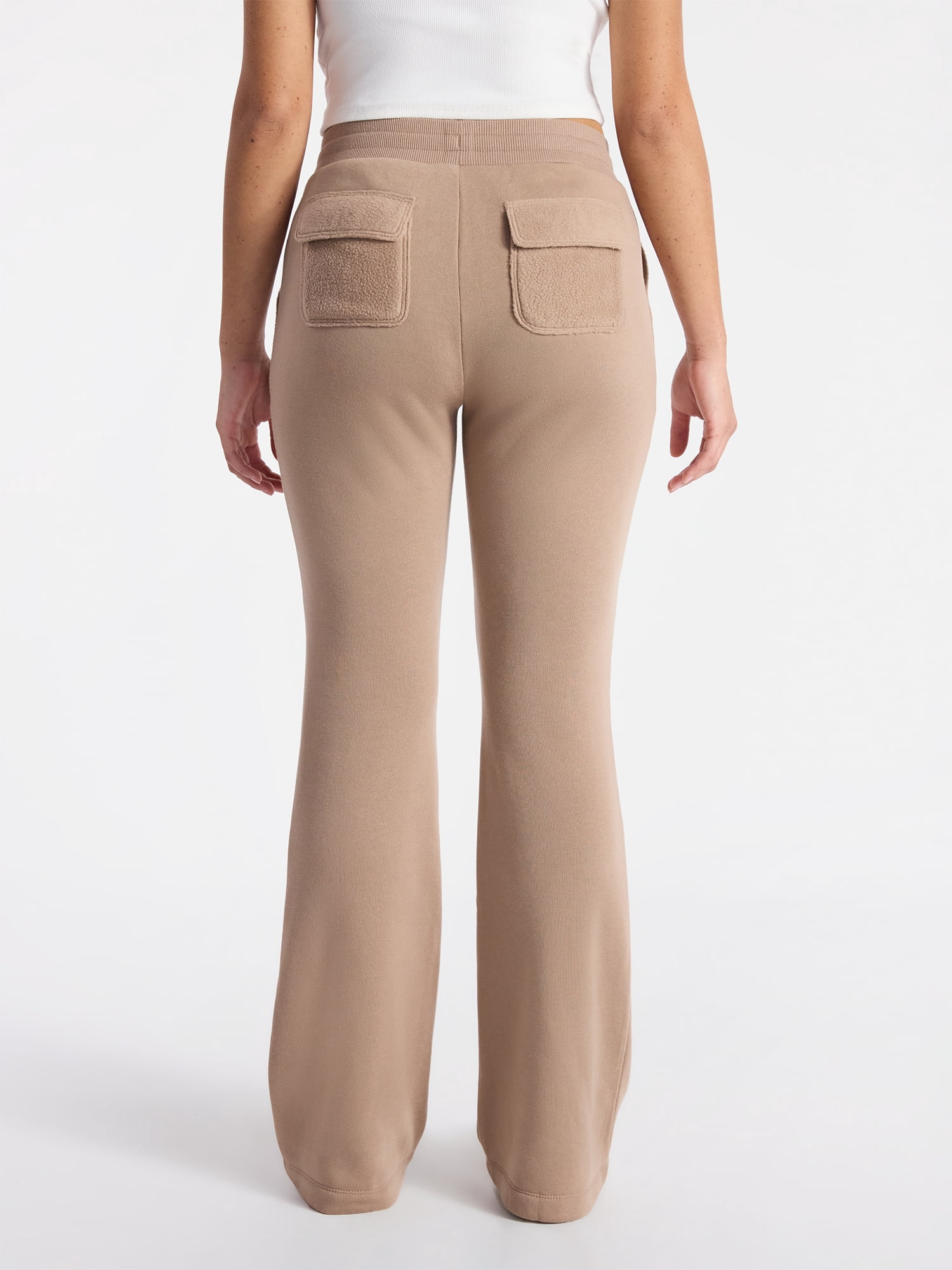 No Boundaries Fleece Flare Leg Pants, 32.5'' Inseam, Women's