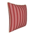 thumbnail image 2 of Kll Stripes Red White Decorative Throw Pillow Covers Velvet Soft For Couch Sofa Bedroom Living Room Outdoor -18"X18", 2 of 8