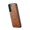 thumbnail image 4 of Mantto Compatible with Samsung Galaxy S23 Plus Wallet Case 2 in 1 Detachable Back Cards Slot PU Leather Magnetic magsafe case-Off [Compatible With MagSafe] Luxury Vegan Leather Slim Thin Cover, Brown, 4 of 10
