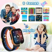 PTHTECHUS Smart Watch for Kids 4G Kids Smartwatch Phone Touch Screen Educational Games Pedometer Fitness Alarm Calculator Clock Camera Music Player Suitable for Children Aged 4-10 Years Old