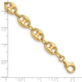 thumbnail image 4 of Diamond2Deal 14K Yellow Gold Polished 8.4mm Anchor Link Necklace for Women 34", 4 of 5