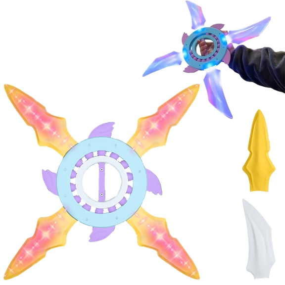 Ljxge Retractable Double Edge Spiral Lightsaber 7 Color Flashing With Realistic Sound Cool War Toy For Cosplay Costume Decoration Blue Purple