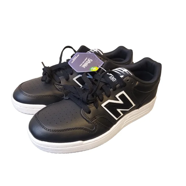 New Balance 480 Low Sneakers Black/White - Size 7 Men's - New BB480LBT